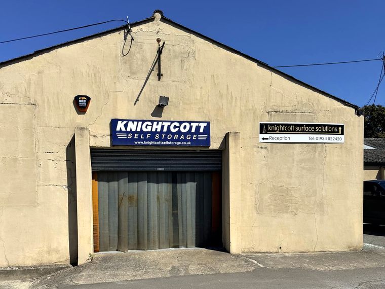 The entrance to the Knightcott Self Storage building in Banwell